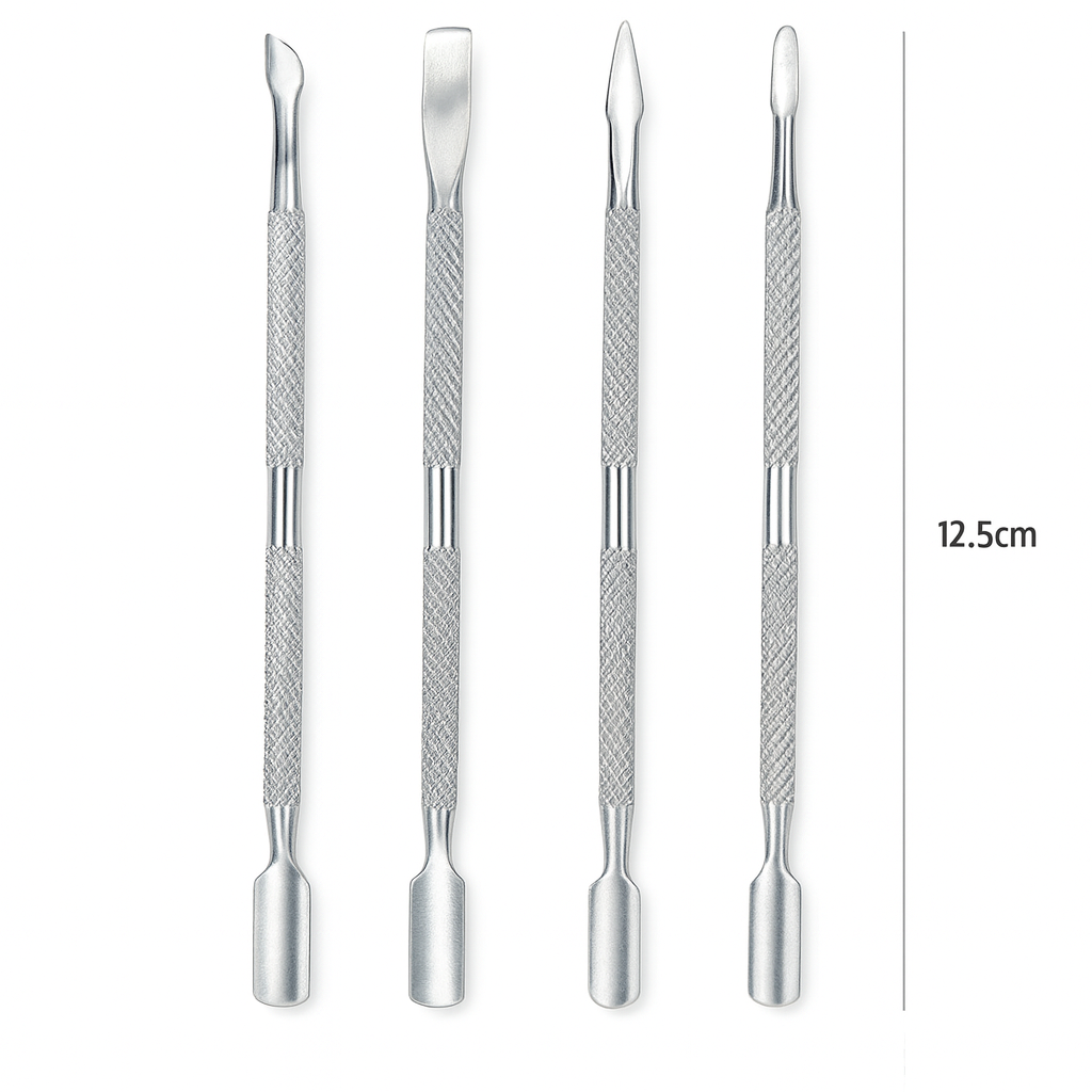 Kits de Espátulas Profissionais de Aço Inox (Manicure e Pedicure).