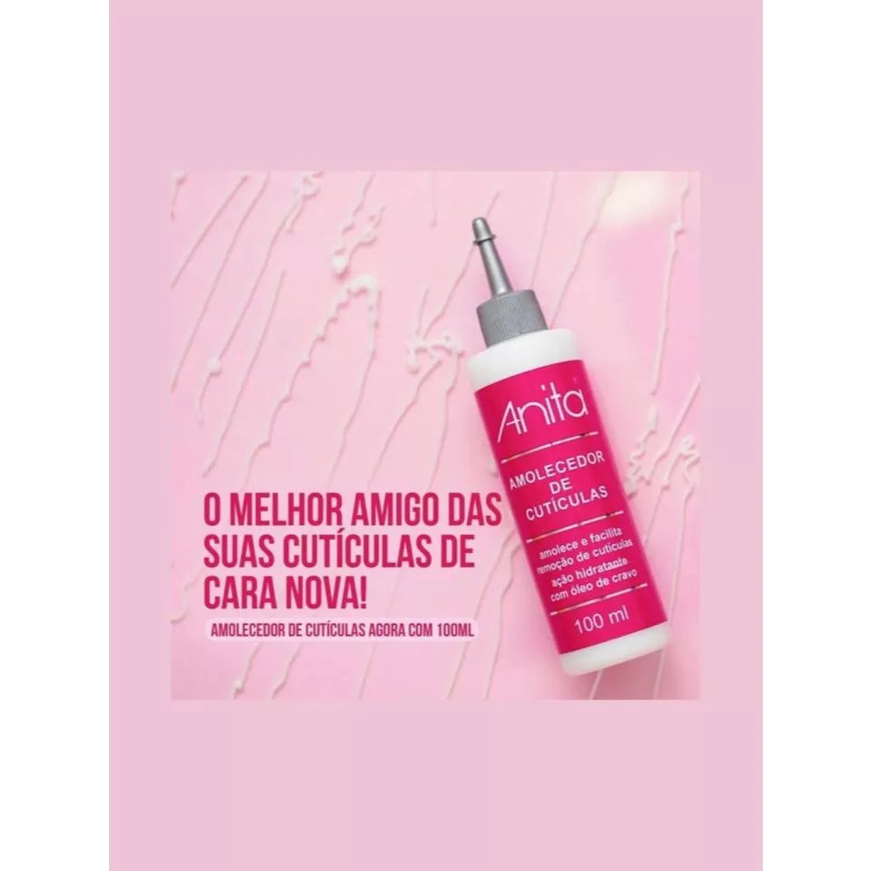 Kit Tratamento Unhas Anita - Hidratação e Fortalecimento (Cera, Sérum, Amolecedor 100ml)