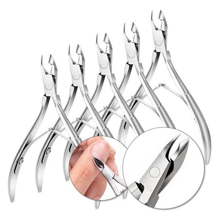 Kit 5 Alicate De Cutícula Unha Manicure PROFISSIONAL Original Lâminas Em Aço Inox 777