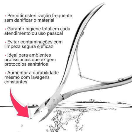 Kit 5 Alicate De Cutícula Unha Manicure PROFISSIONAL Original Lâminas Em Aço Inox 777