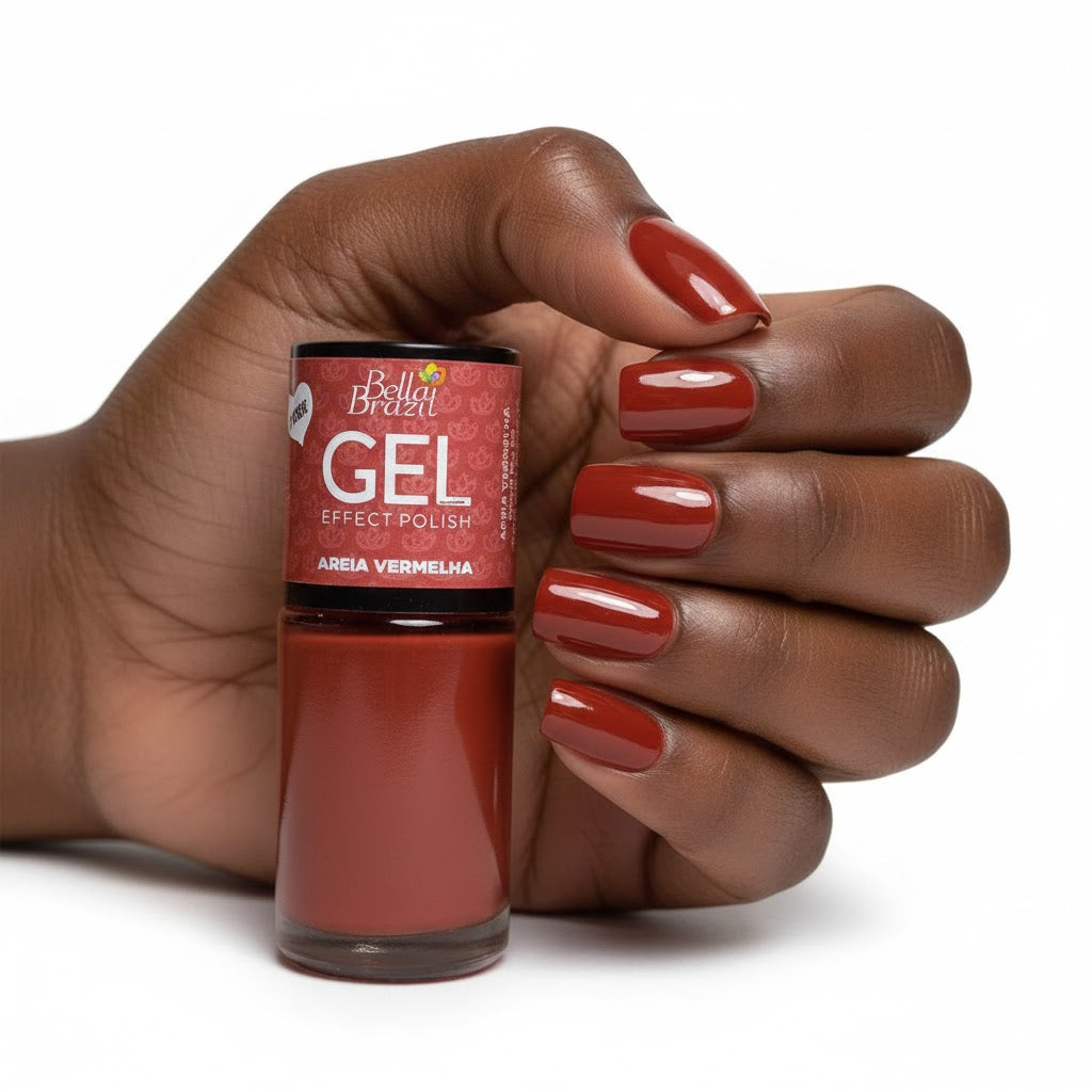 Coleção Folhas de Outono 9ml – Esmalte Efeito Gel, Secagem Sem Cabine