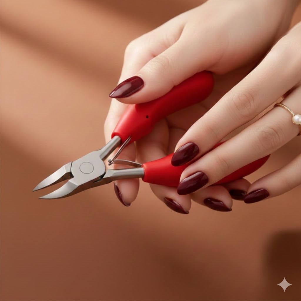 Alicate Profissional 2 Molas – Corte de Unhas dos Pés, Uso com Esmalte e Amolecedor de Cutícula