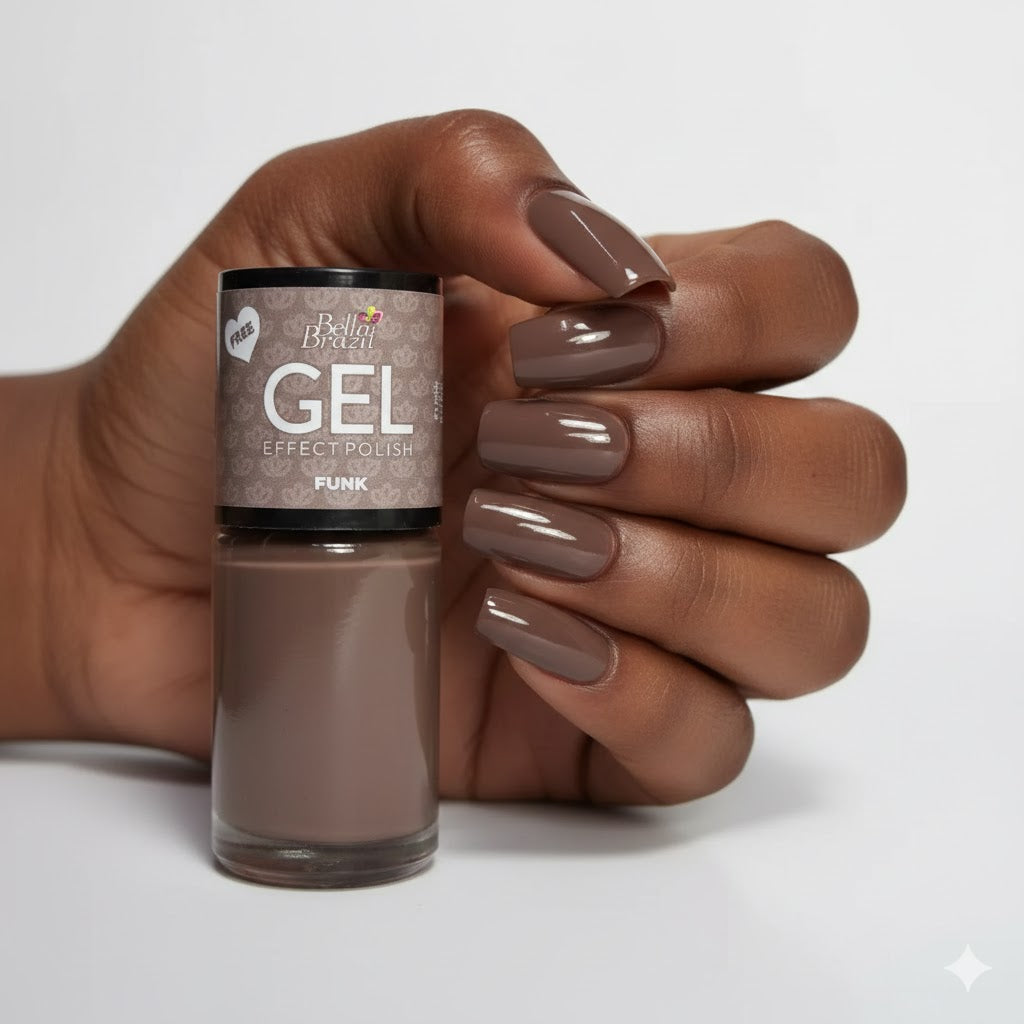 Coleção Folhas de Outono 9ml – Esmalte Efeito Gel, Secagem Sem Cabine